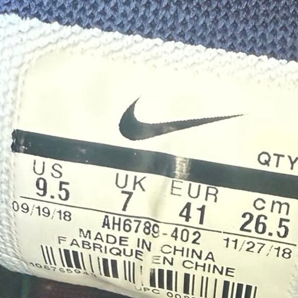 Nike Air Max 270 Blue Void /Purple Women Running Sneakers - SZ 9.5 - Picture 16 of 16